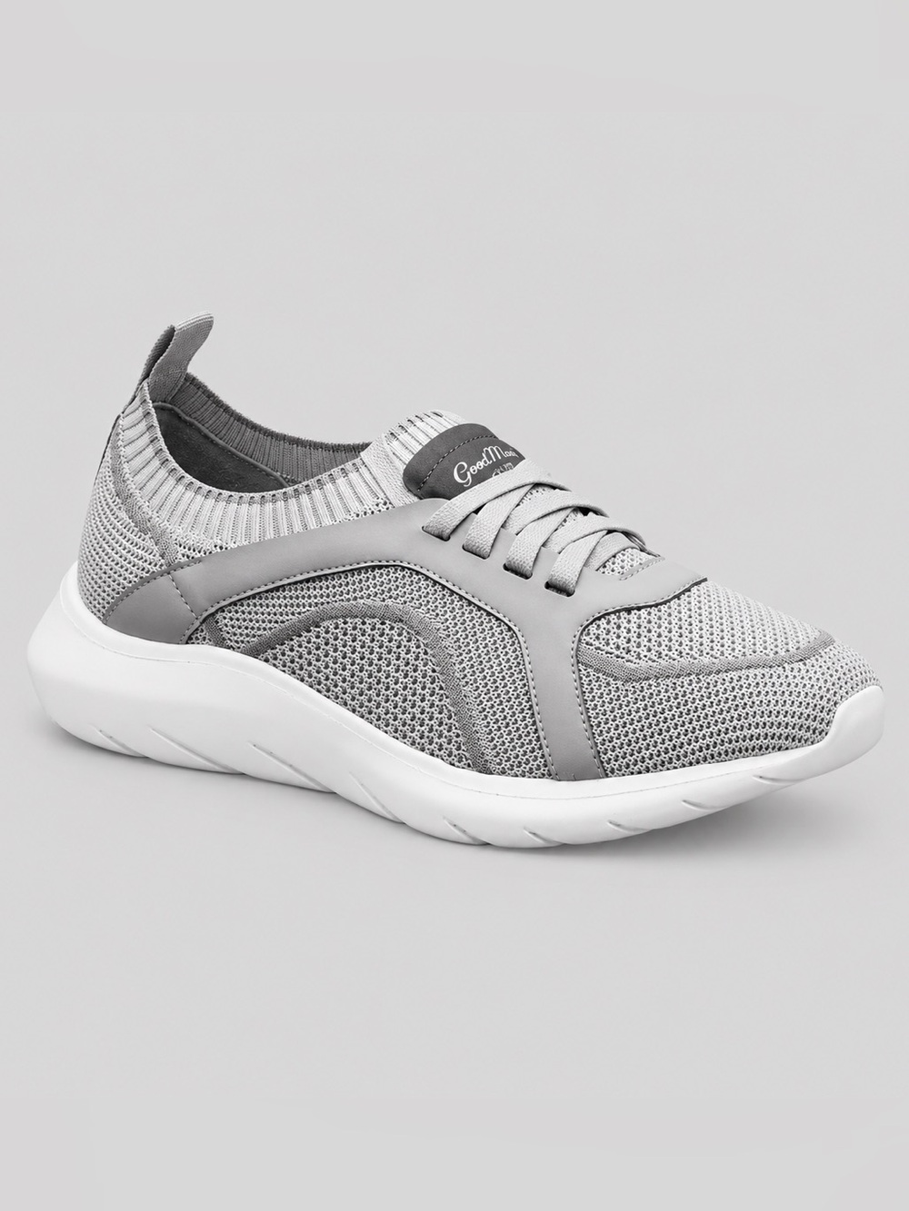 Good Man Brand GMB Knit Trainer Low Top Sneakers Grey Sz 10.5 Athletic $298 New